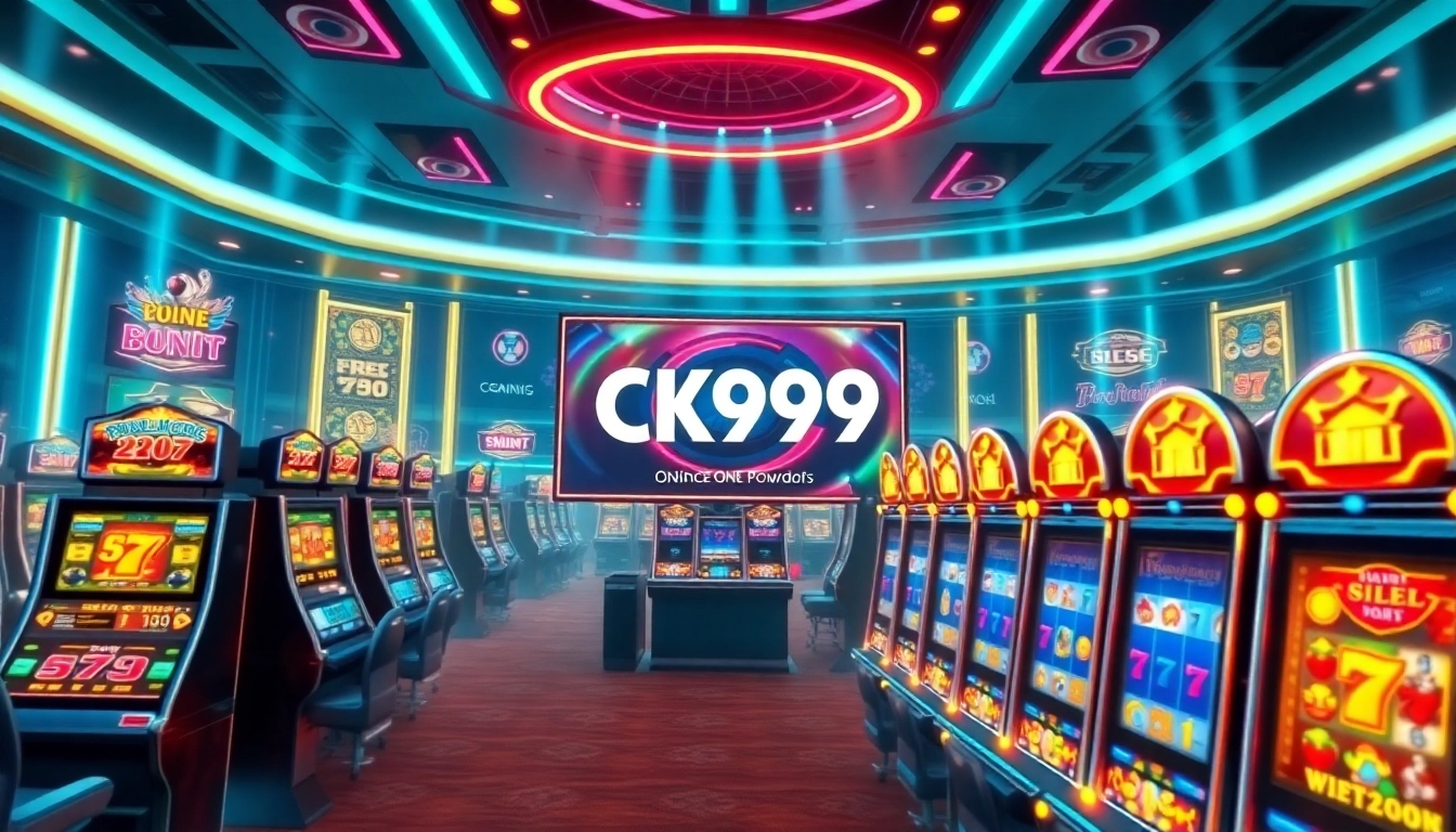 Engaging depiction of CK999 game interface with colorful slots and casino theme, highlighting the thrill of playing online casino games.