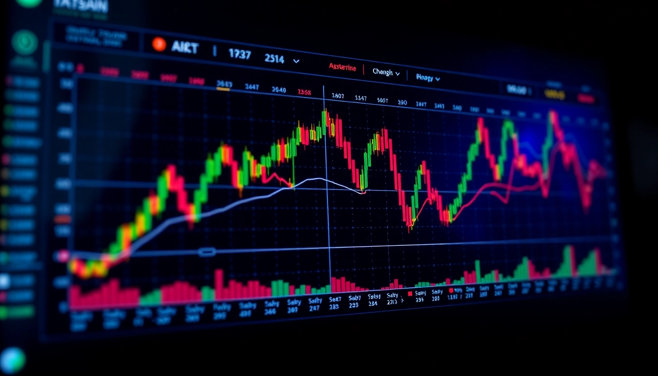 Secure AICoin crypto trading platform with live charts, modern interface, and real-time alerts, showcasing advanced trading tools for users.