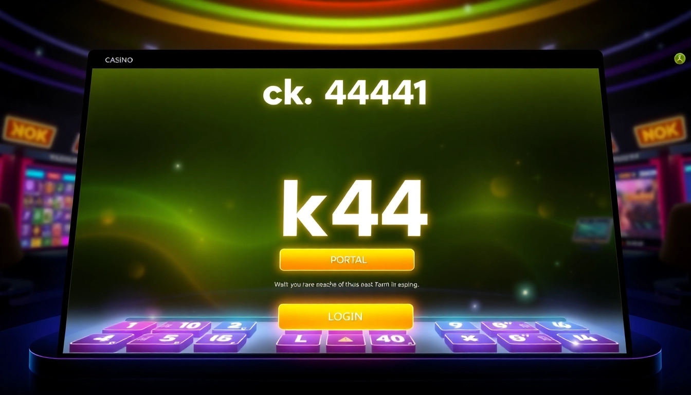 Easy ck4444 login screen with modern design and secure access, inviting users to begin their online gaming adventure efficiently and safely.