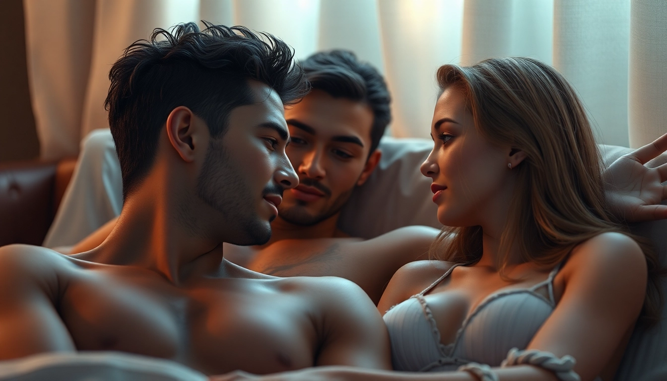 Detailed NSFW AI image showing realistic adult figures engaged in an intimate moment, emphasizing emotional depth and high-quality rendering for engaging visual content.
