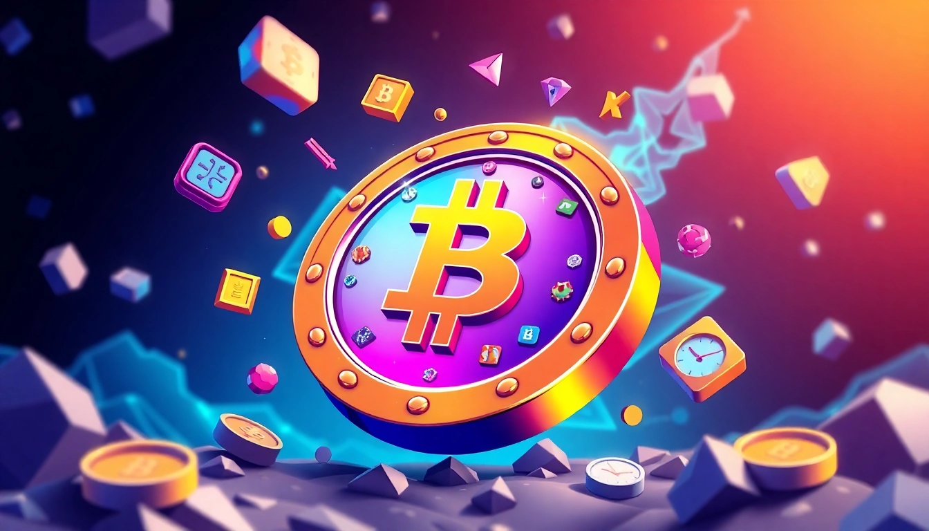 An engaging visual of Meme Coin Staking with vibrant graphics highlighting earning